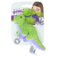 Pawise Meow Meow Kattleksak Dinosaurie Grön & Lila