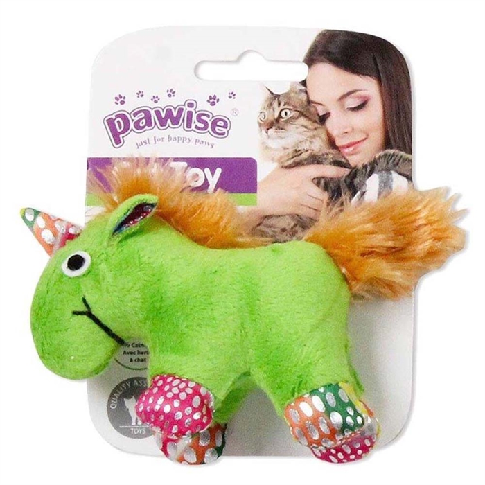 Pawise Meow Meow Kattleksak Enhörning Grön