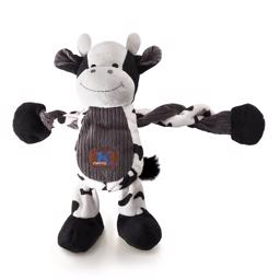 PetStages Dog Plush Pulleez Cow Tuff Guard