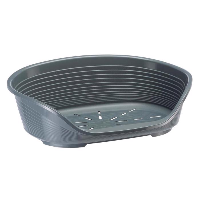 Siesta DeLuxe Hund Plastbädd För Utomhus & Inomhus GREY