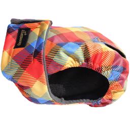 Handgjorda löparbyxor Design Rainbow Pläd