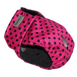 Handgjorda löparbyxor Design Pink Black Dot