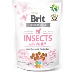 Brit Care Crunchy Snack Insects Whey Med Probiotics PUPPY 200 gram