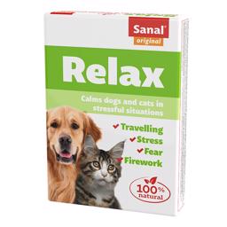 Anti Stress Tabletter SANAL Calming Relax Lugnar Hund och Katt Upp till 20 kg