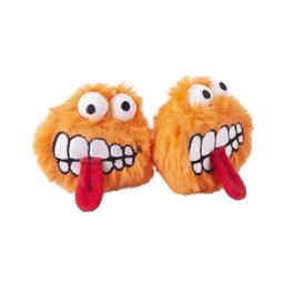 Rogz Plush Fluffy Grinz Orange Mini 2-pack för katter