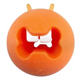 Rogz Dog Toy Yotz Fred Treat Ball Orange