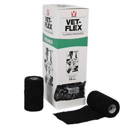 Vet-Flex Bandage i svart 10 cm x 4,5 m