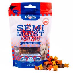 Frigera Semi Moist Soft Dog Treats Mini Mix Bones 165g