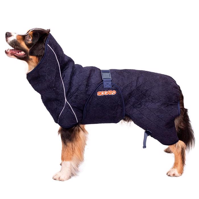 Siccaro Solution Torrdräkt för hunden Blå granit