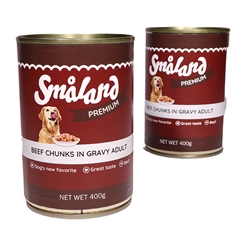 Småland Premium Våtfoder Chunks In Gravy Adult BEEF
