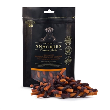 Snackies Premium Hundgodis Lufttorkade Sticks med Häst & Morot 170g