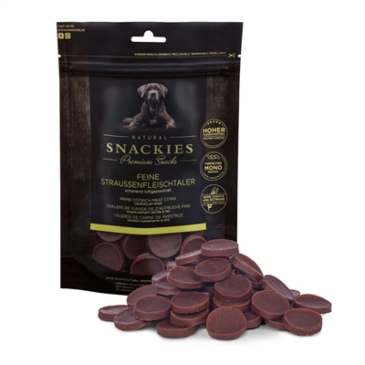 Snackies Premium Naturals Snack Kött Mynt Struts 150g