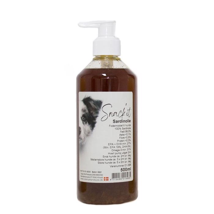 Oil\'it Sardinolja Kosttillskott För Hund Från EU 500ml