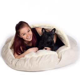SnooZer Cozy Cave Dog Cave LYX MICROSUEDE Design Buckskin 