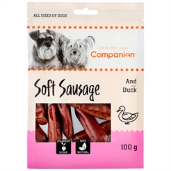 Companion Soft Sausage Läcker Korv med Anka 100g