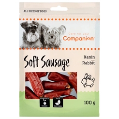 Companion Soft Sausage Läcker Korv med Kanin 100g