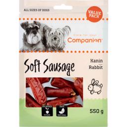 Companion Soft Sausage Läcker Korv med Kanin 550g