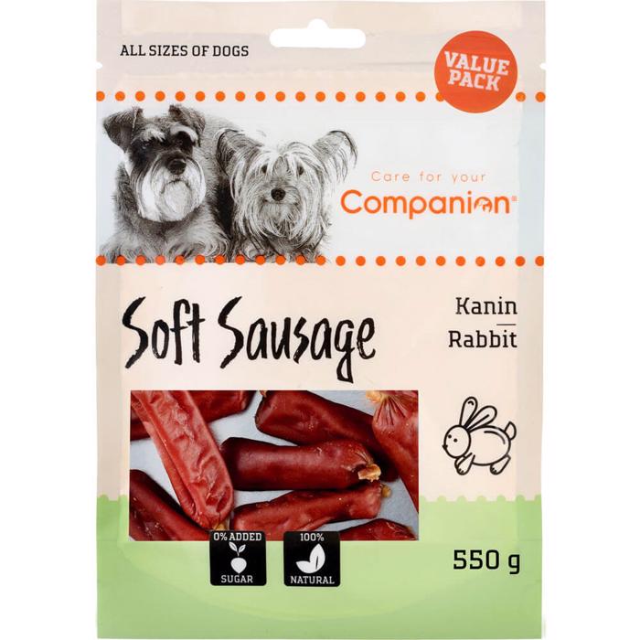 Companion Soft Sausage Läcker Korv med Kanin 550g