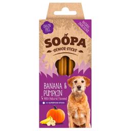 Soopa Vegan Dog Snack Banan & Pumpkin Senior Dental Sticks