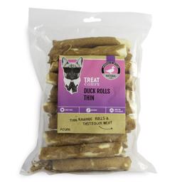 TreatEaters Duck Rolls THIN Oxrullar Med Ankkött 400 gram