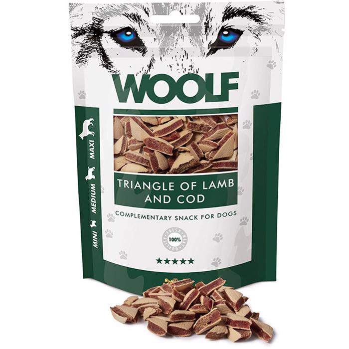 Woolf triangel av lamm och torsk 100g