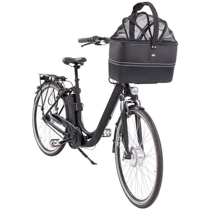 Trixie Cykelkorg För Hundar 6 kg Modell EVA 2in1 Korg & Väska Svart
