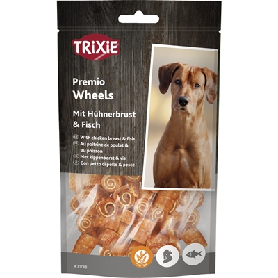 Trixie Fish Chicken Wheels Godis Till Hunden med Fisk & Kyckling