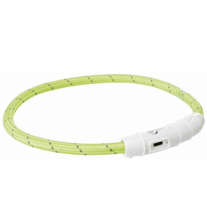 Trixie Safer Life USB Ljus Halsband Flash Green