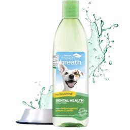 TropiClean Water Additive Oral Care Sund Hundmun Original GreenTea