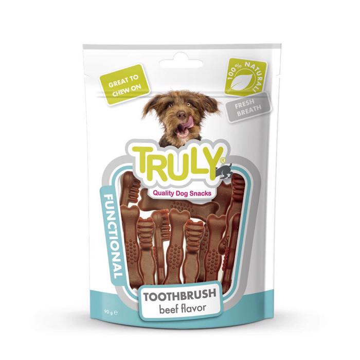 Truly Dog Dental Tandborste med Smak av Biff