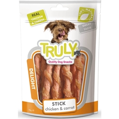 Truly Chicken & Carrot Läcker Morotsstänger Med Kyckling 90g