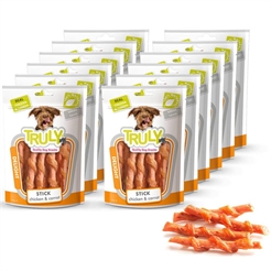 Riktigt kyckling & morot läckra morotsstavar med kyckling 90g MEGA KÖP 12st
