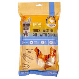 TreatEaters Thick Twisted Roll With Chicken 4 st 200g