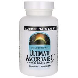 Source Naturals Ultimate Ascorbate C -vitamin tabletter 1000 mg
