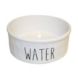 Vattenskål för hundar och katter i vit keramik Design Water