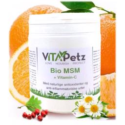 VitaPetz Bio MSM + Vitamin C Fodertillskott för hundar