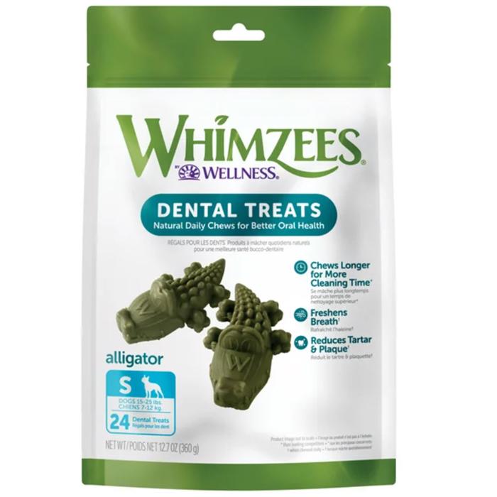 Whimzees Tuggummi Alligator Liten Glutenfri Vegan 150st