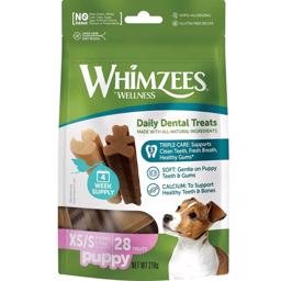 Whimzees Dental Chews For Valpar 28 st XS/S Månadsförpackning