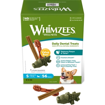 Whimzees Variety Snack Box 56 st. Tandrensande Tuggodis SMALL