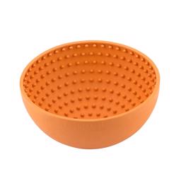 LickiMat Dog Bowl Wobble Orange Meal Soothing Bowl