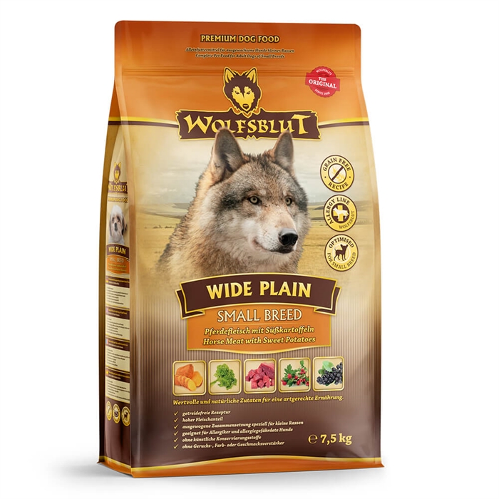 Wolfsblut Wide Plain Adult Hundfoder Med Häst 7,5 kg SMALL BREED