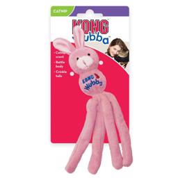 KONG Wubba Cat Bunny Rolig kattleksak med kattmynta Rosa