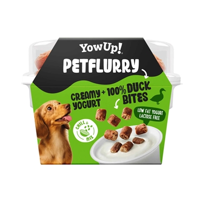 YowUp Dog Petflurry Duck Hundens Helt Egna Yoghurt Med Toppings AND