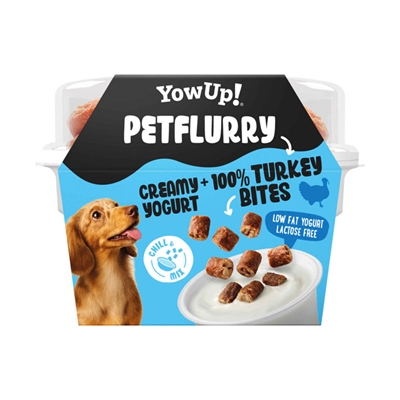 YowUp Dog Petflurry Turkey Hundens Helt Egna Yoghurt Med Toppings KALKON